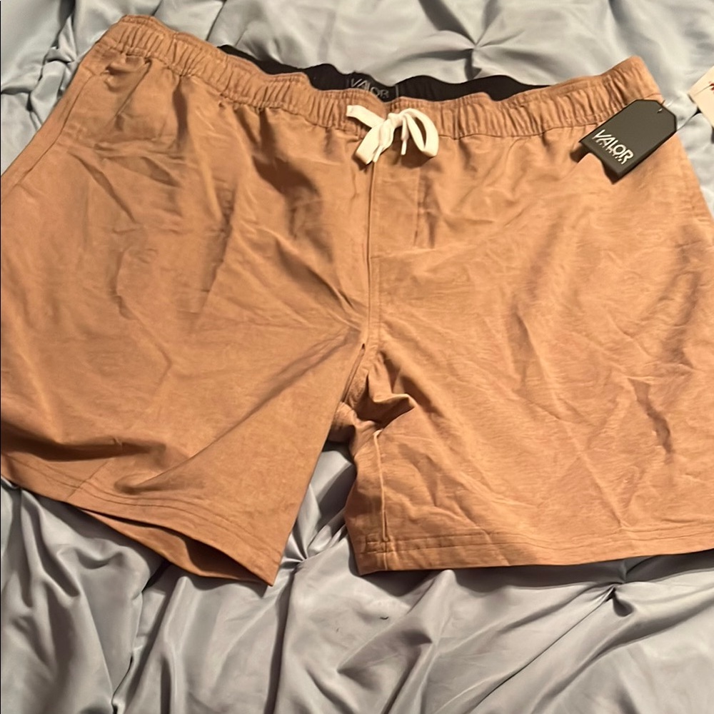 VALOR Men's Tan Swim trunks